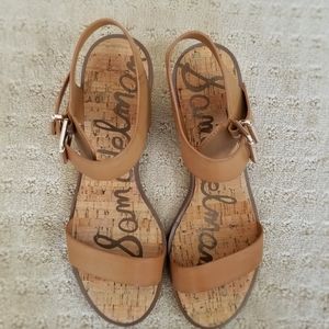 Sam Edelman Trina Gold Heeled Sandal (Size 11)